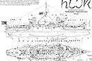 Образец чертежа: броненосный крейсер Ниссин, Япония