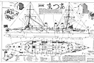 Образец чертежа: броненосный крейсер Адзума, Япония